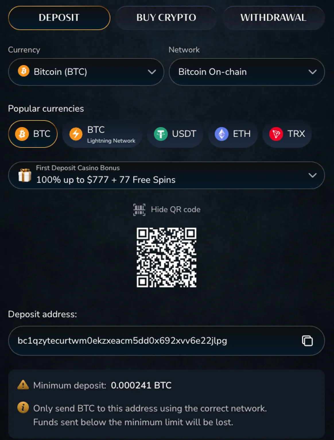 parimatch sign up bonus